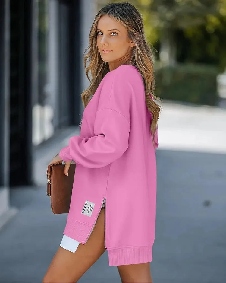 Egizia Carda™ Útulné mikinové šaty na zip