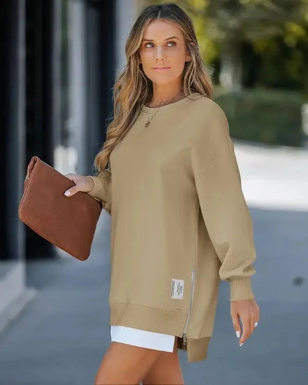 Egizia Carda™ Útulné mikinové šaty na zip
