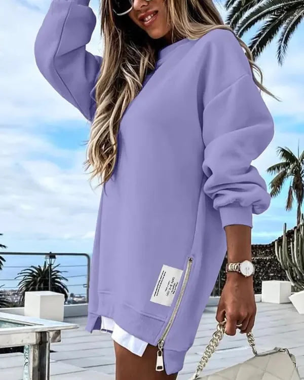 Egizia Carda™ Útulné mikinové šaty na zip