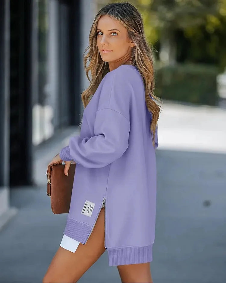 Egizia Carda™ Útulné mikinové šaty na zip