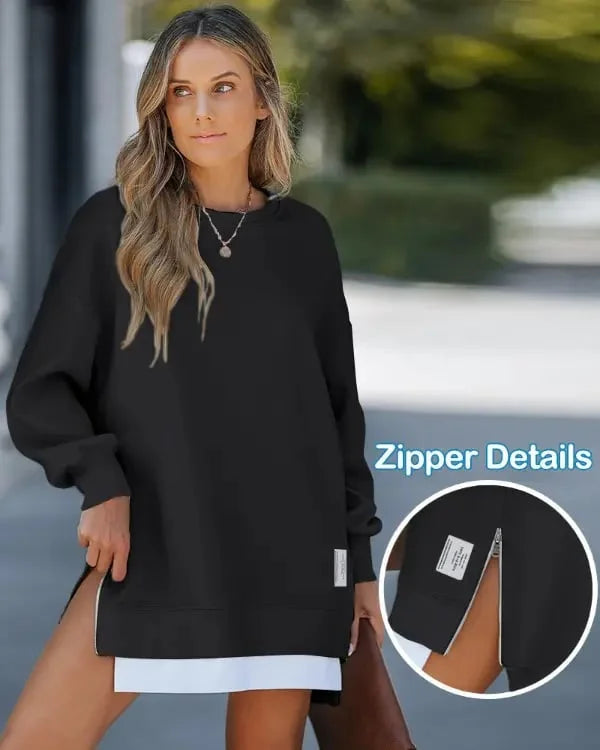Egizia Carda™ Útulné mikinové šaty na zip