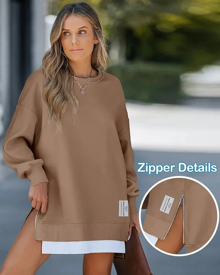 Egizia Carda™ Útulné mikinové šaty na zip