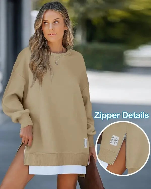 Egizia Carda™ Útulné mikinové šaty na zip