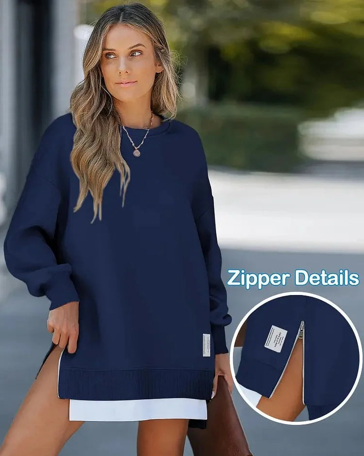 Egizia Carda™ Útulné mikinové šaty na zip