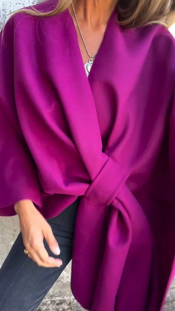 Egizia Mazzola™️ Ležérní bunda s výstřihem do V