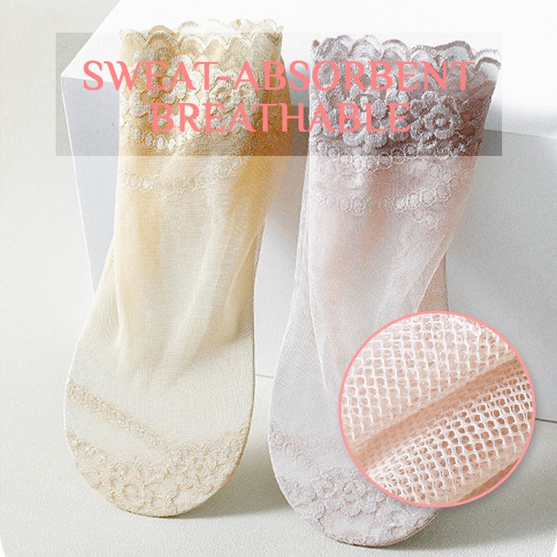 ElegantiStep™ Protiskluzové prodyšné krajkové ponožky