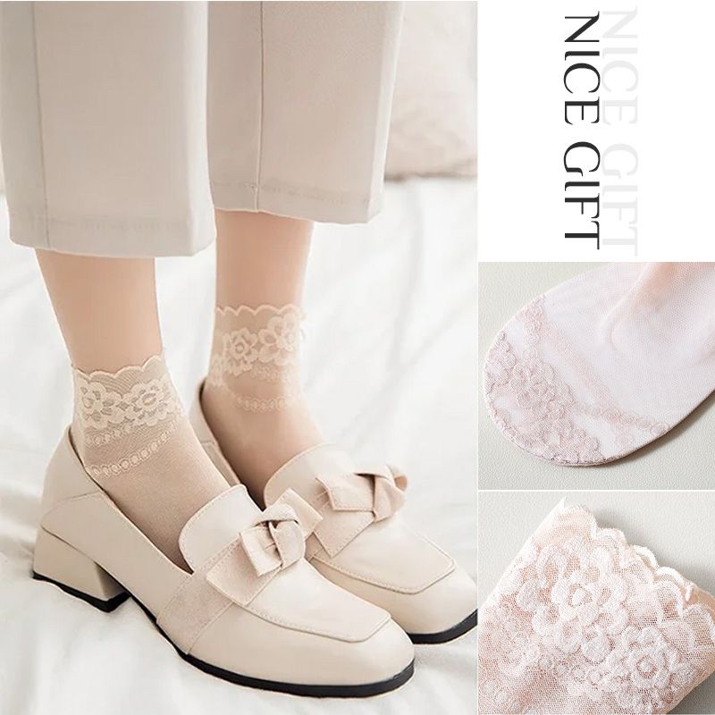 ElegantiStep™ Protiskluzové prodyšné krajkové ponožky