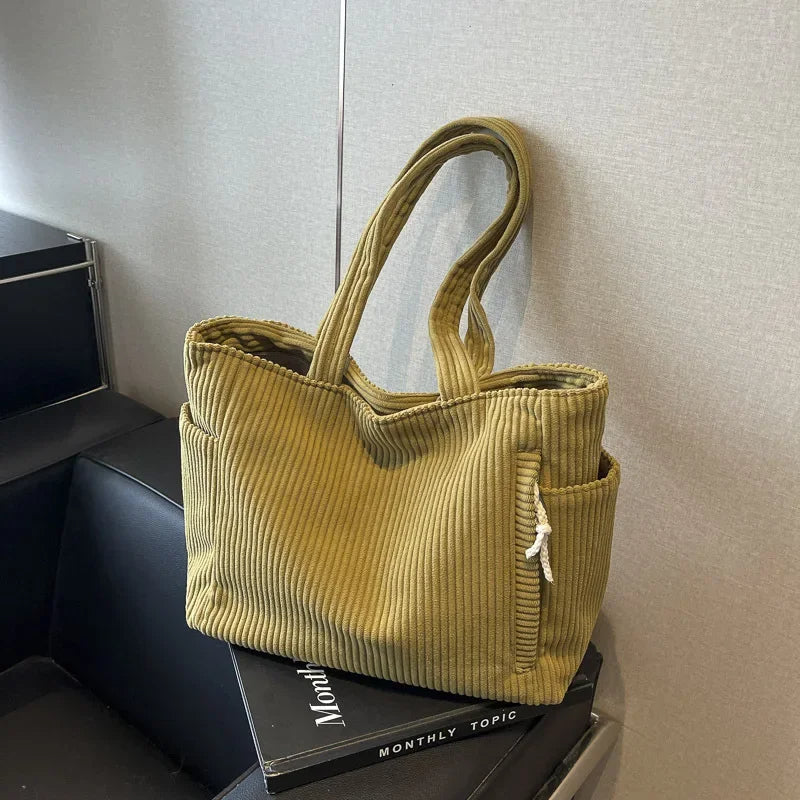 Ella Polo™ Útulná manšestrová taška přes rameno