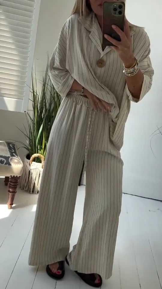 Eloisa Conti™ Volný set s proužkem