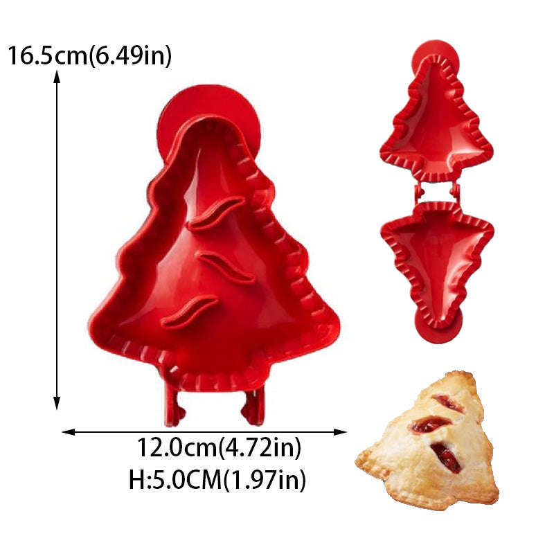 FestiveFill™ Vánoční forma na koláčky s lisem