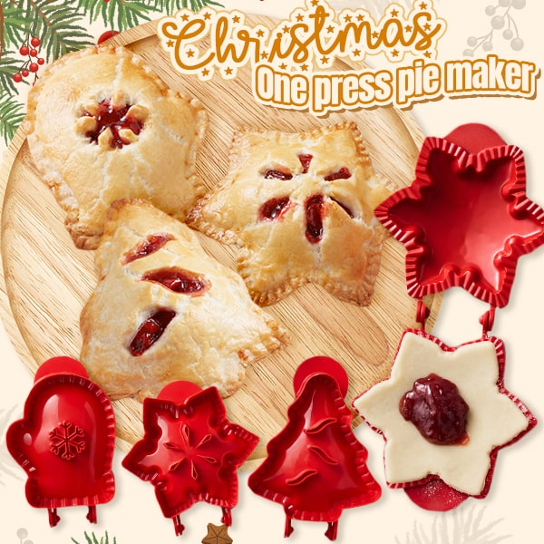 FestiveFill™ Vánoční forma na koláčky s lisem