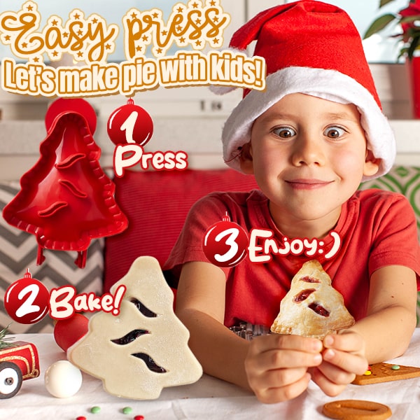 FestiveFill™ Vánoční forma na koláčky s lisem