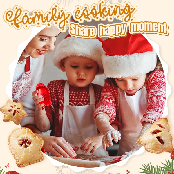 FestiveFill™ Vánoční forma na koláčky s lisem