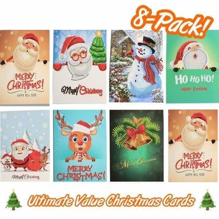 FestiveGems™ 5D diamantové malování vánočních pohlednic