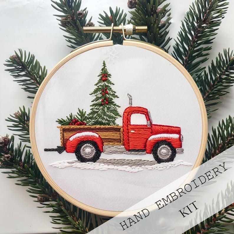FestiveStitch™ Vánoční vyšívací sada