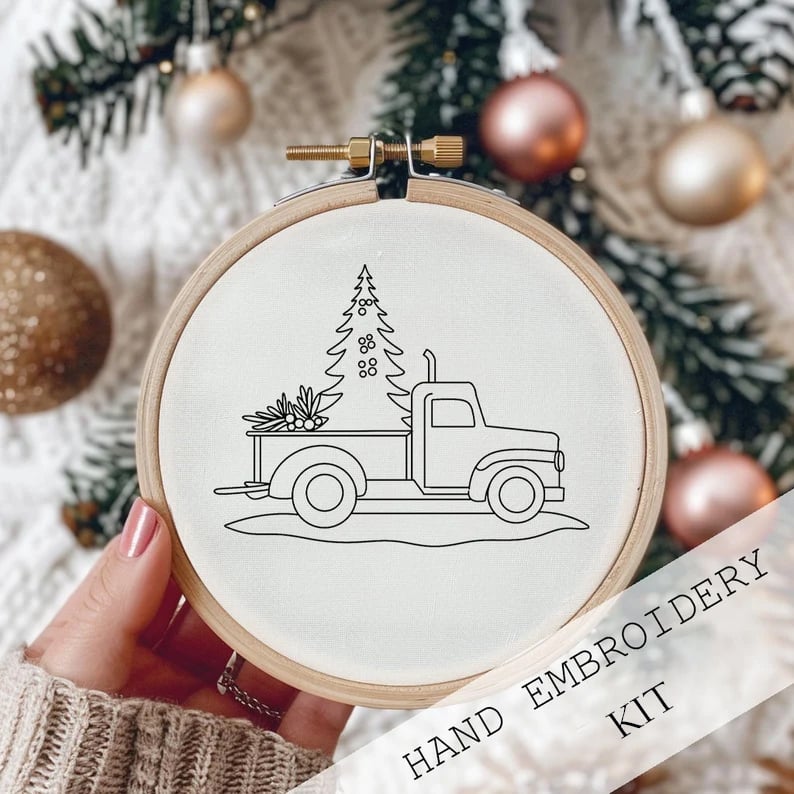 FestiveStitch™ Vánoční vyšívací sada