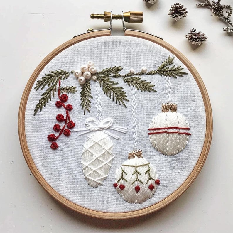 FestiveStitch™ Vánoční vyšívací sada
