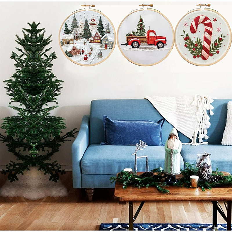 FestiveStitch™ Vánoční vyšívací sada