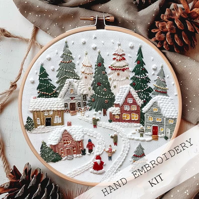 FestiveStitch™ Vánoční vyšívací sada