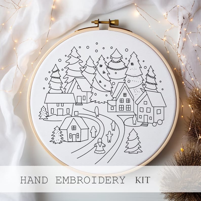 FestiveStitch™ Vánoční vyšívací sada