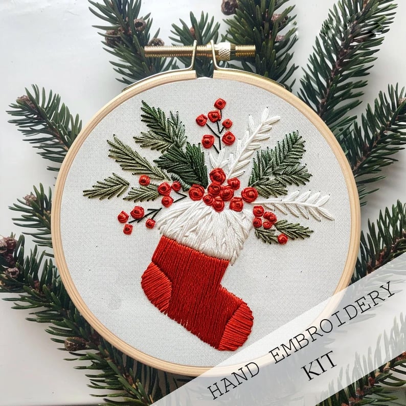 FestiveStitch™ Vánoční vyšívací sada