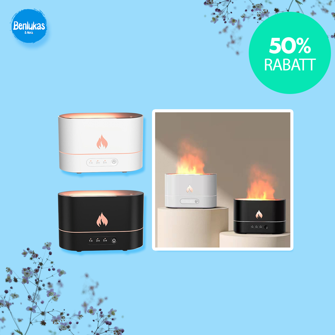 FlameFresh™ Zvlhčovač vzduchu | Zklidňuje, osvěžuje a zlepšuje spánek