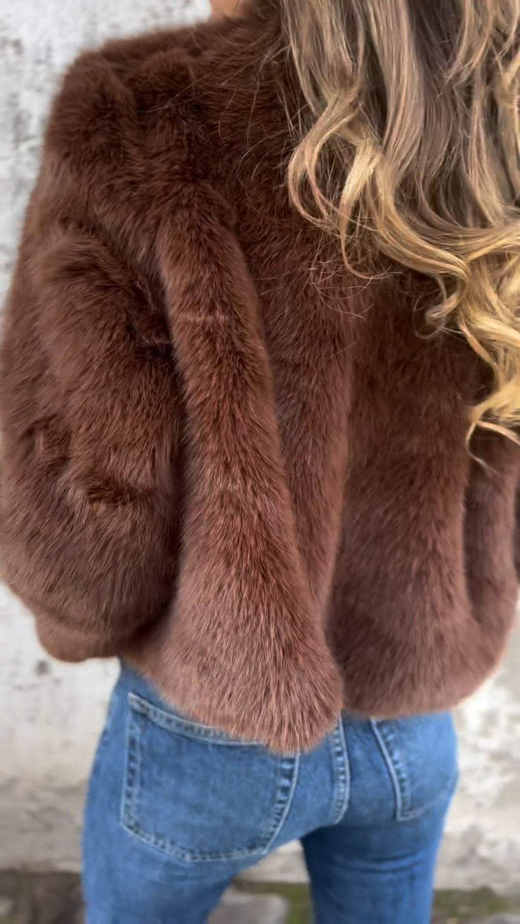 Foca Lazzeri™ Zimní teplý kabát z umělé kožešiny