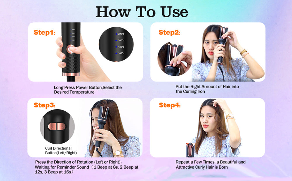 GlamWave Styler™️ Kulma na vlasy | Kadeře jako v salonu během několika sekund