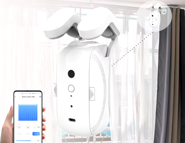 GlideLux™ Automatické otevírání závěsů