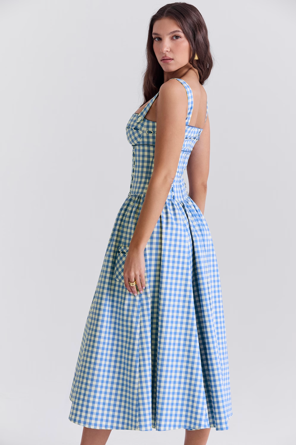 Haileys Sundress™ Modré midi šaty