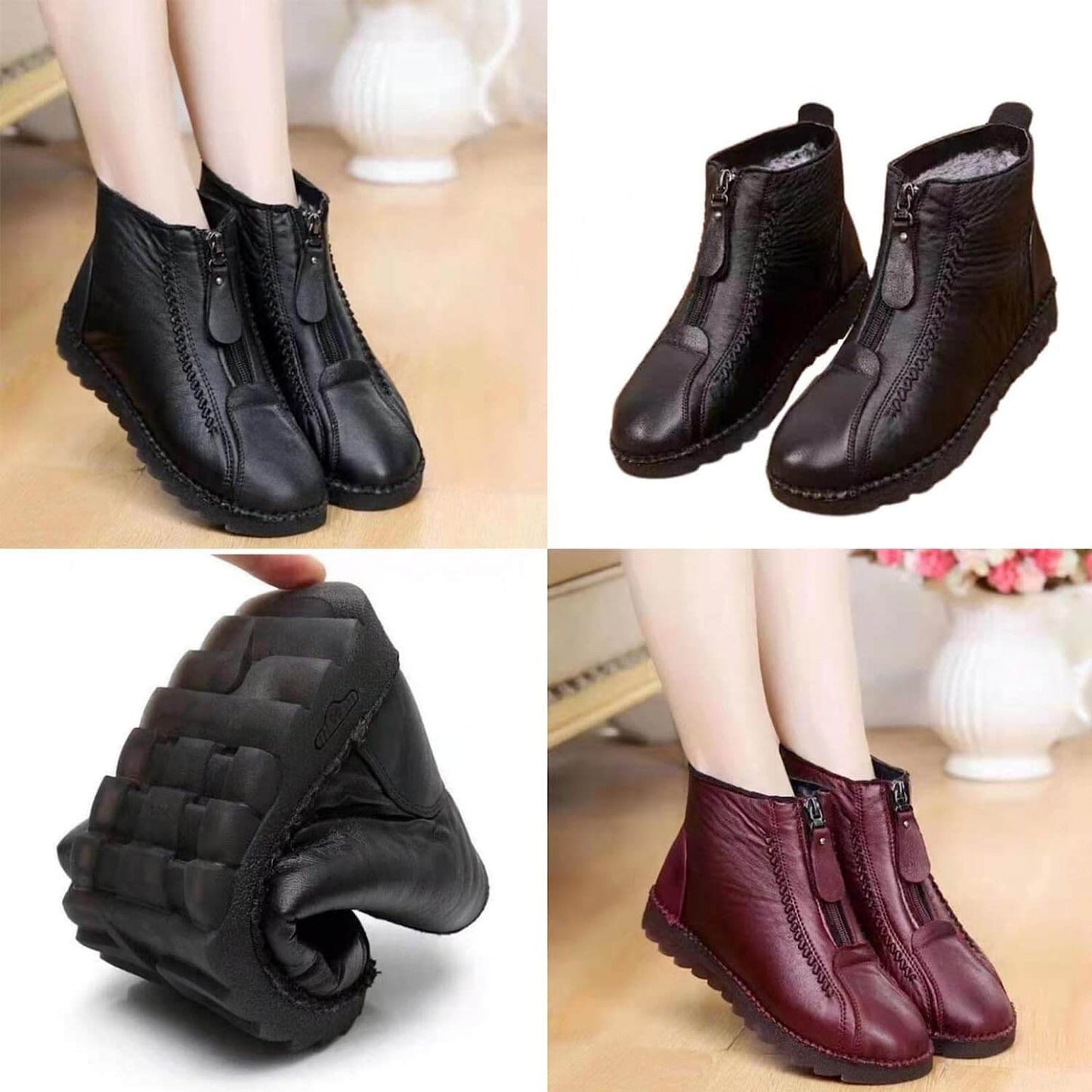 Hera™ Teplé kotníkové boty