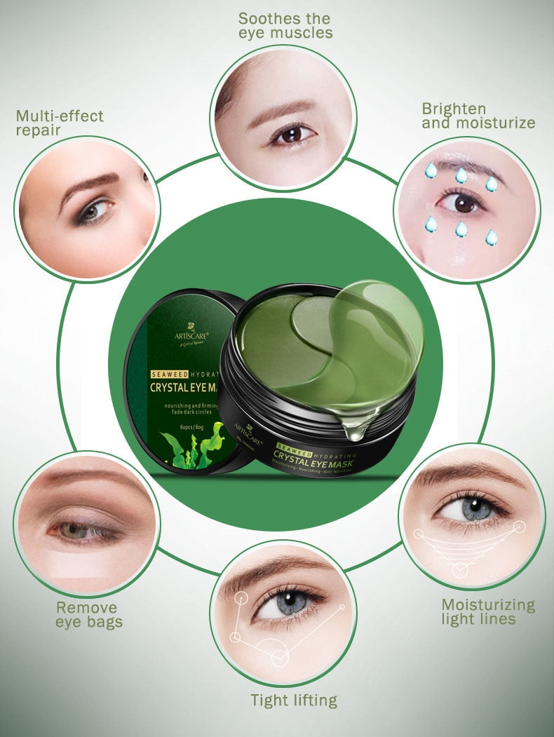 HerbCare C+™ Náplasti s kolagenovou oční maskou proti vráskám z mořských řas