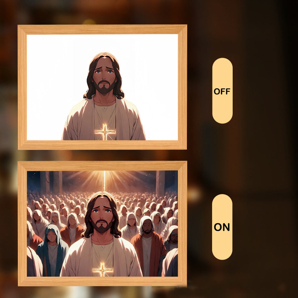 HolyLume™ 4D LED malované noční světlo Ježíš