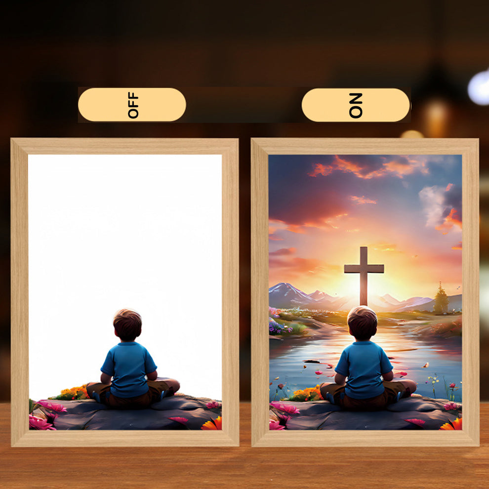 HolyLume™ 4D LED malované noční světlo Ježíš
