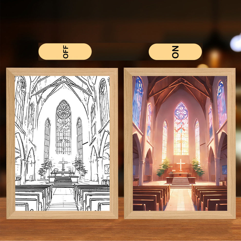 HolyLume™ 4D LED malované noční světlo Ježíš