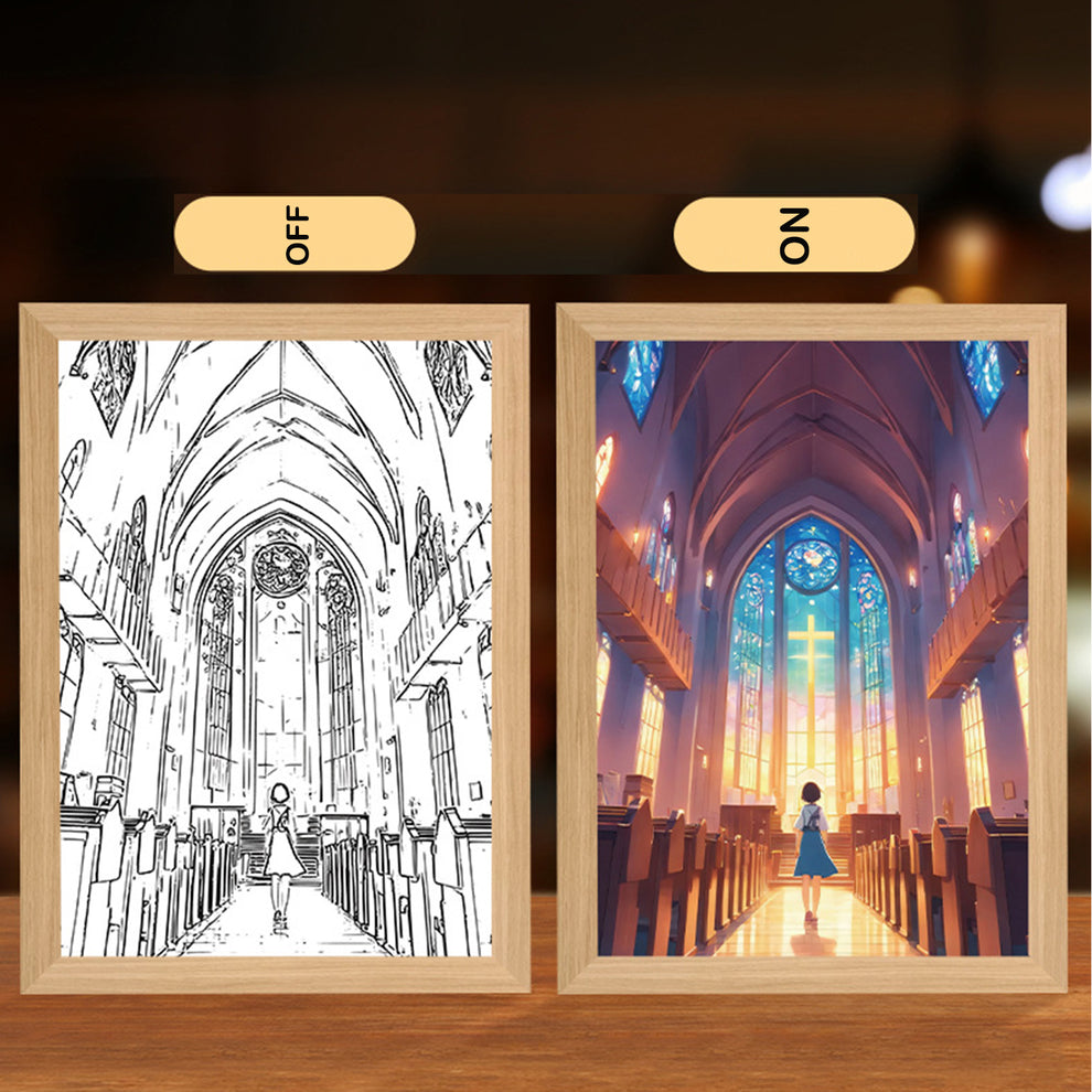 HolyLume™ 4D LED malované noční světlo Ježíš