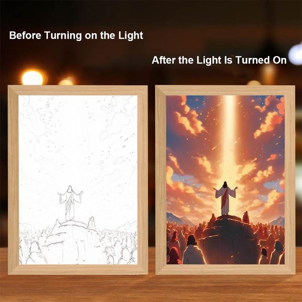 HolyLume™ 4D LED malované noční světlo Ježíš