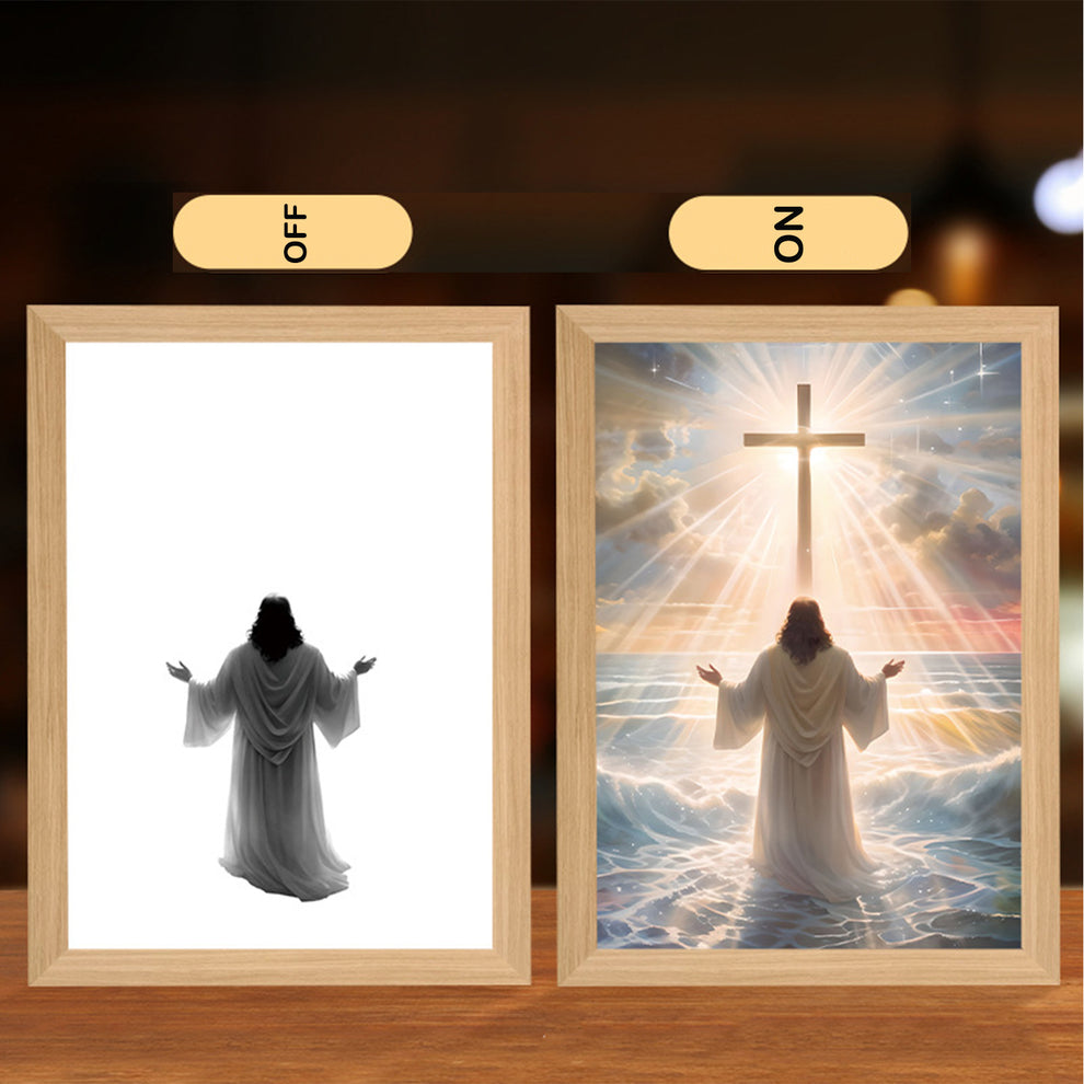 HolyLume™ 4D LED malované noční světlo Ježíš