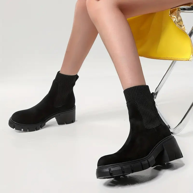 Imelda™️ Stylové zimní semišové boty