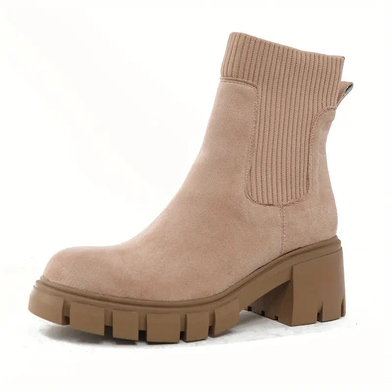 Imelda™️ Stylové zimní semišové boty