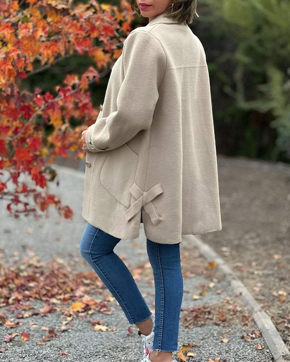 Ines Felice™ Elegantní bunda s elegantním bočním uzlem