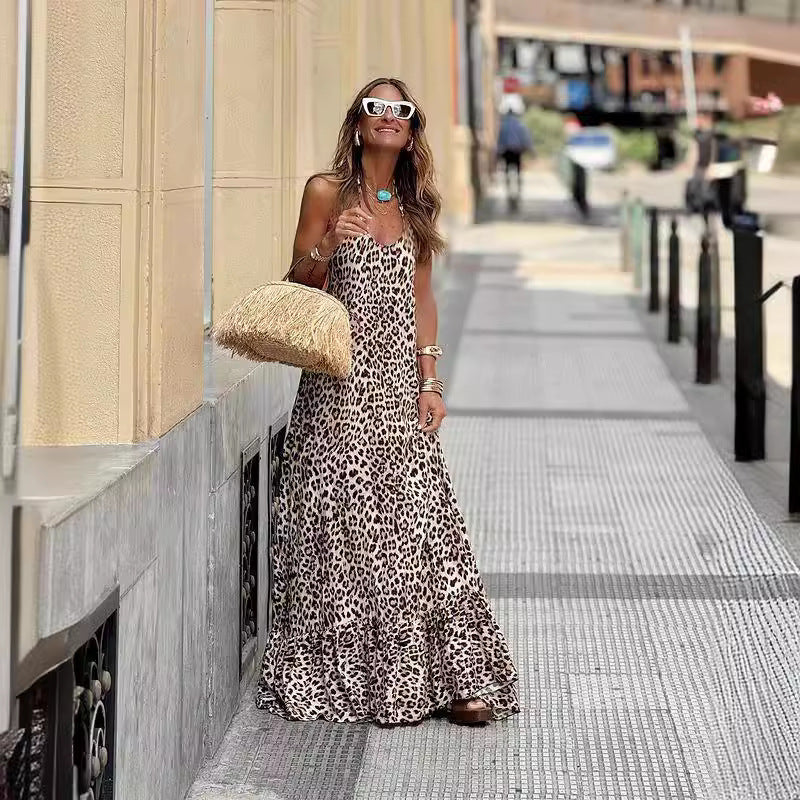 Iona Bersani™ Dámské sexy leopardí šaty