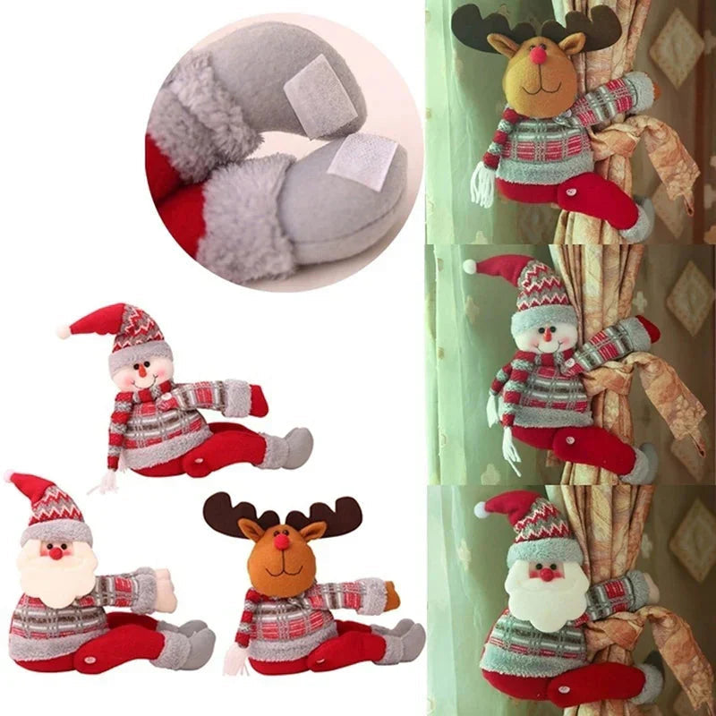 Jolly Buddy™ Vánoční dekorace záclonová spona