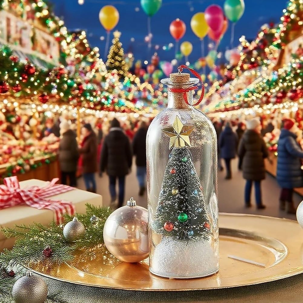 JollyBottle™ Vánoční stromeček se vzkazem v lahvičce