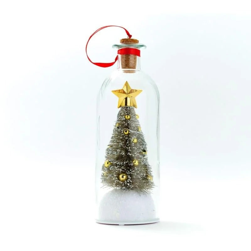 JollyBottle™ Vánoční stromeček se vzkazem v lahvičce