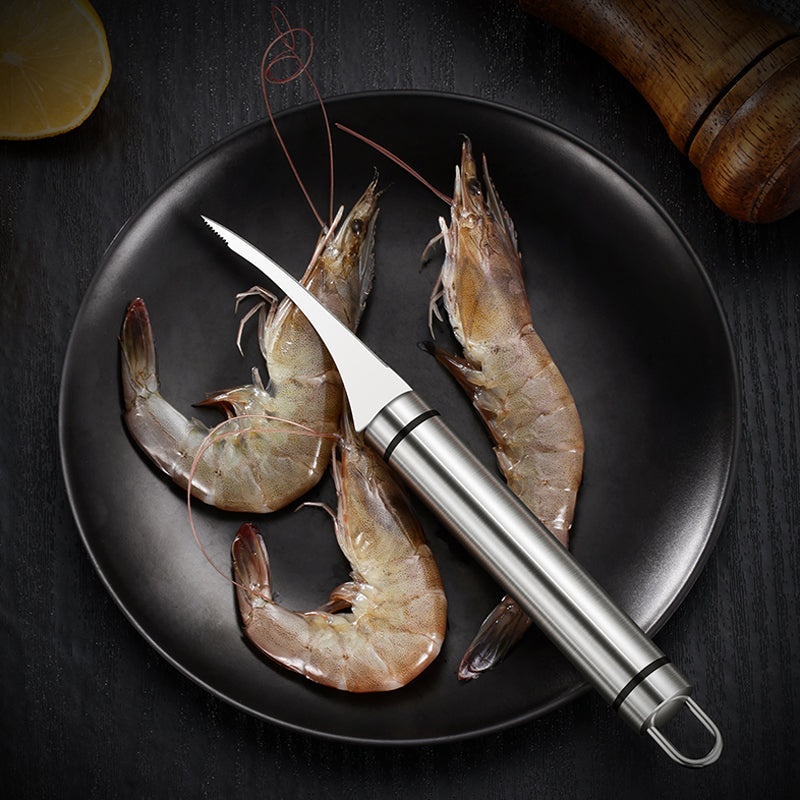 KitchenPro™ Nůž na loupání ryb a krevet 2 v 1