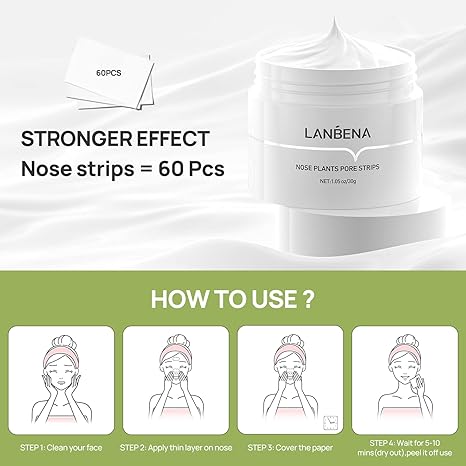 LANBENA™ Exfoliační maska na odstranění černých teček s 60 proužky