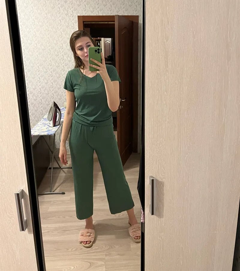 La Sense™ Pohodlná dvoudílná sada loungewear
