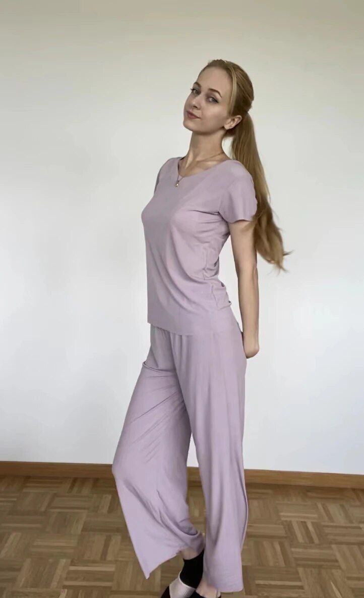 La Sense™ Pohodlná dvoudílná sada loungewear