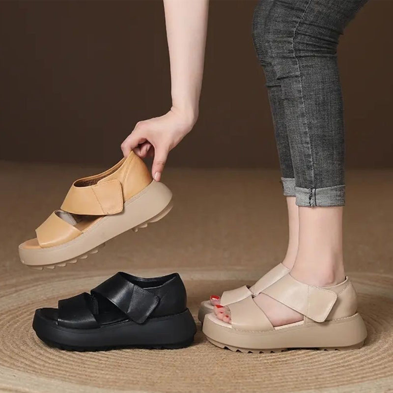 Lexi Segal™ Dámské retro sandály s tlustou podrážkou